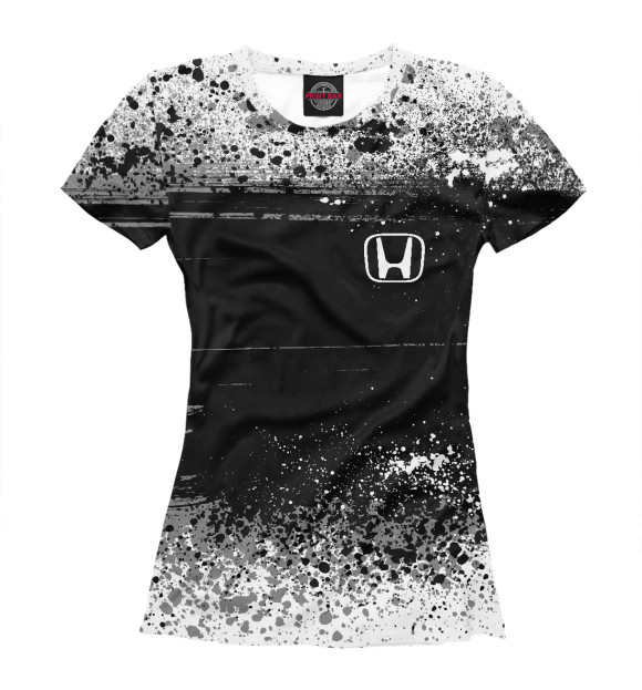 Женская футболка с изображением HONDA SPORT цвета Белый