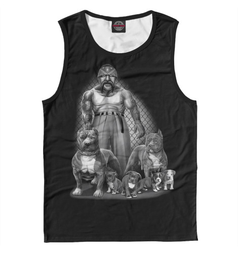 

Майки Print Bar, Белый, Питбули