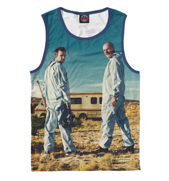 Мужская майка с изображением Breaking Bad цвета Белый