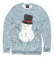 Свитшот для девочек Снеговик
