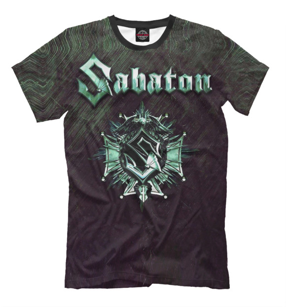 Мужская футболка с изображением Sabaton цвета Молочно-белый