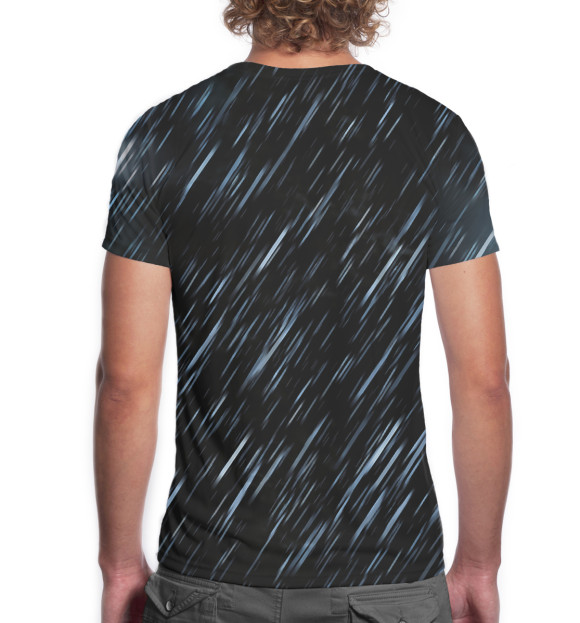 Мужская футболка с изображением Волчонок цвета Белый