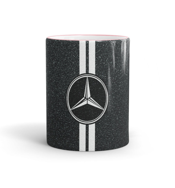 Кружка с изображением Mercedes Series цвета розовый