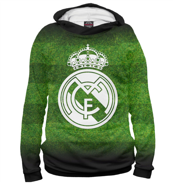 Женское худи с изображением Real Madrid цвета Белый