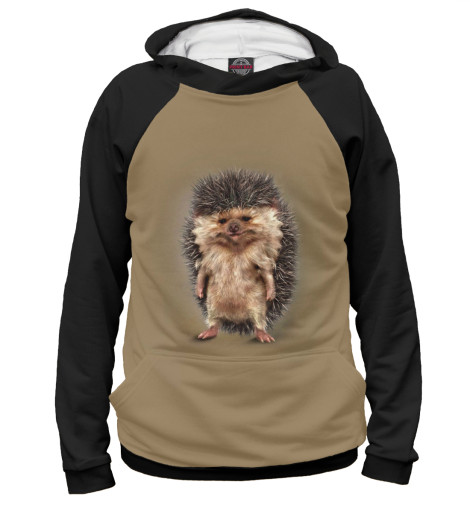 

Худи Print Bar, Белый, Брутальный Ёжик