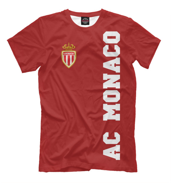 Мужская футболка с изображением AC Monaco FC цвета Светло-коричневый