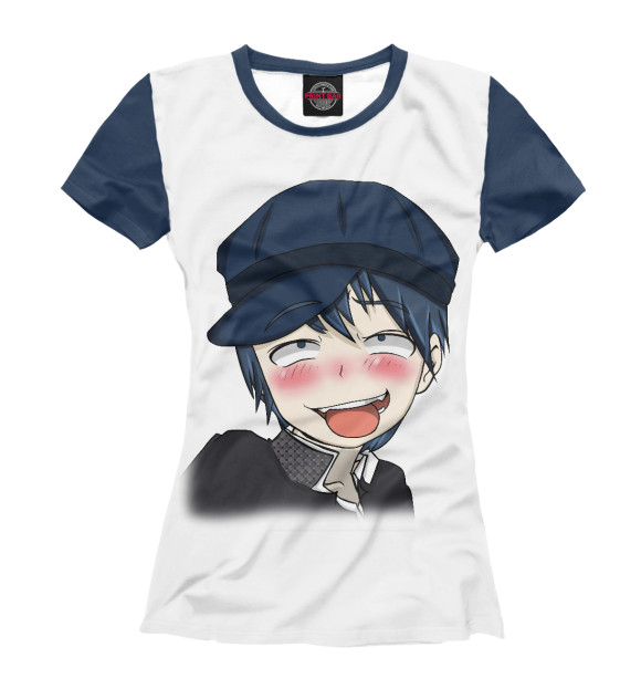 Женская футболка с изображением Ahegao цвета Белый