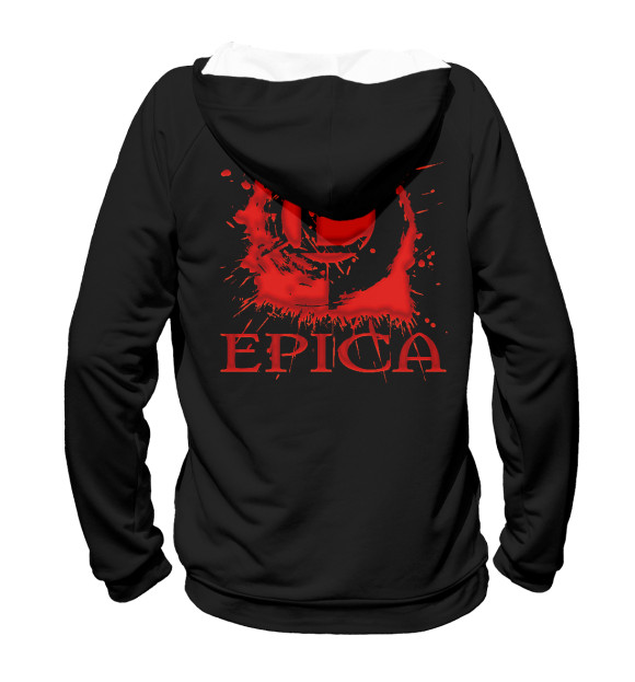 Мужское худи с изображением EPICA цвета Белый