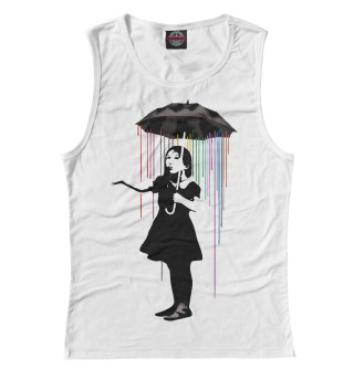 Майка для девочки Banksy цветной дождь