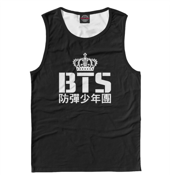 Мужская майка с изображением Bangtan Boys цвета Белый