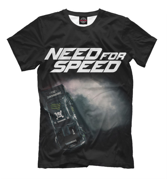 Мужская футболка с изображением Need For Speed цвета Черный