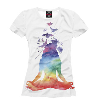 Женская футболка Медитация