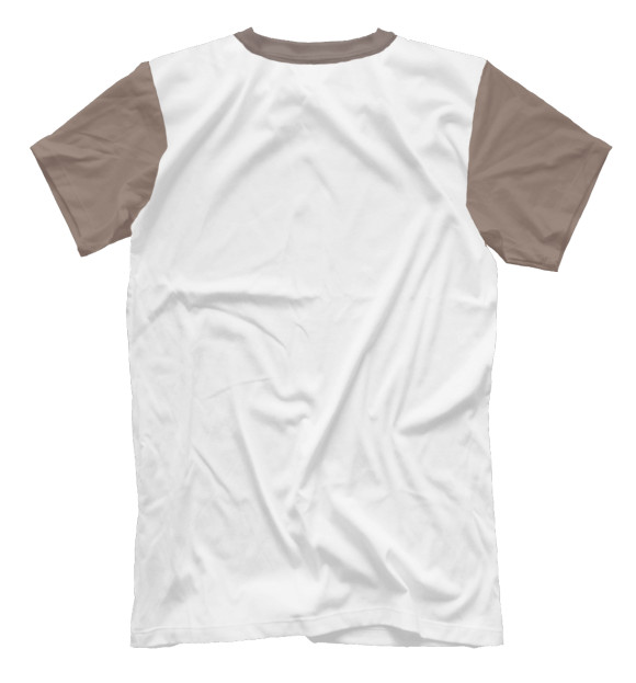 Мужская футболка с изображением Енотик че цвета Белый