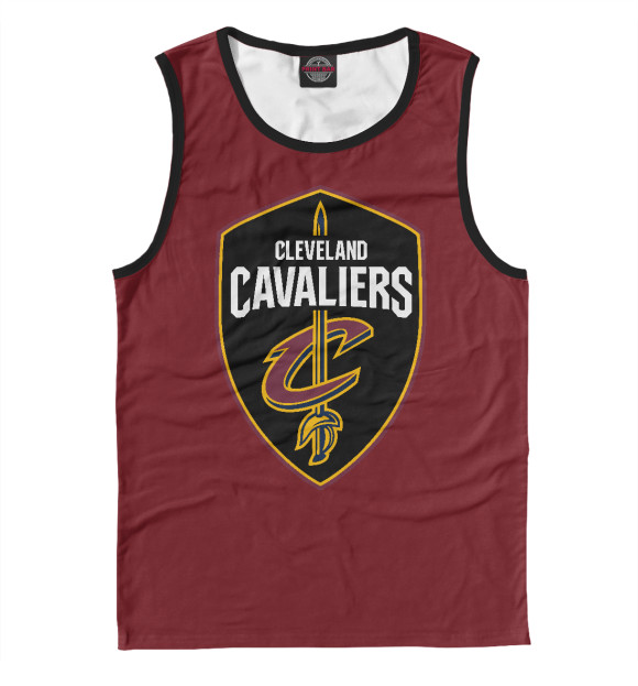 Мужская майка с изображением Cleveland Cavaliers цвета Белый