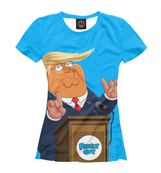 Женская футболка Питер Гриффин Трамп