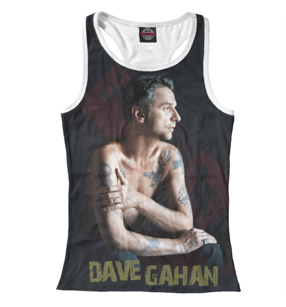 Женская майка-борцовка с изображением Depeche Mode цвета Белый