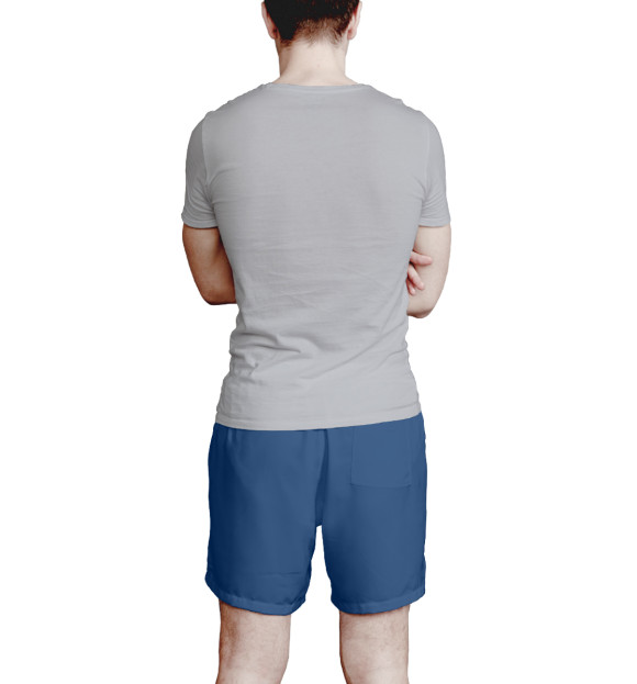 Мужские шорты с изображением Барселона Форма Домашняя 17/18 цвета Белый