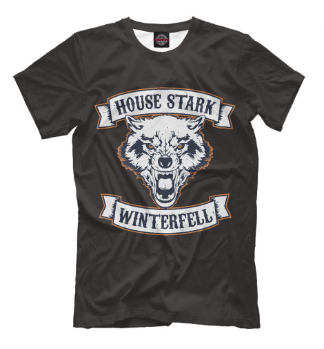 

Футболки Print Bar, Молочно-белый, House Stark Winterfell