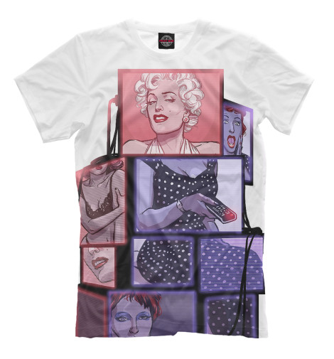 

Футболки Print Bar, Молочно-белый, Американские боги - Медиа