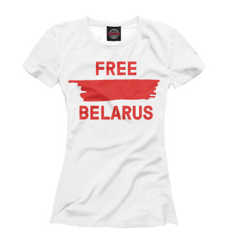 Женская футболка Free Belarus