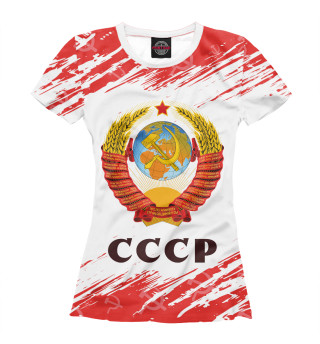 Женская футболка СССР / USSR