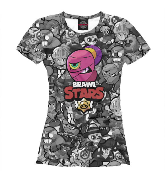 Футболка для девочек с изображением Brawl Stars Nita цвета Белый