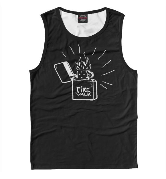 Мужская майка с изображением Life is Strange Firewalk цвета Белый