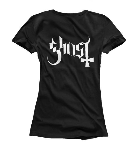 Женская футболка с изображением Ghost цвета Белый