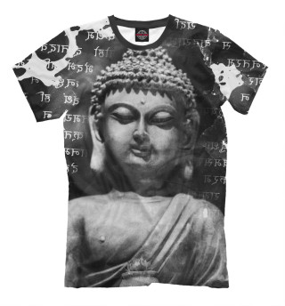 Мужская футболка Будда (Писмена)