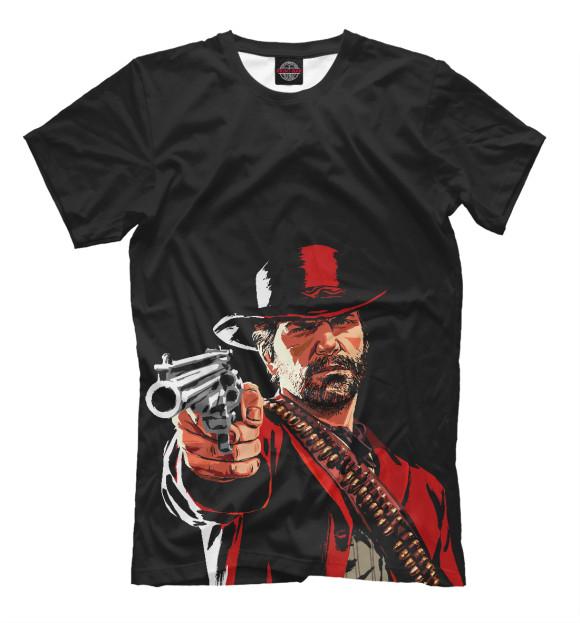 Мужская футболка с изображением Red Dead Redemption цвета Белый