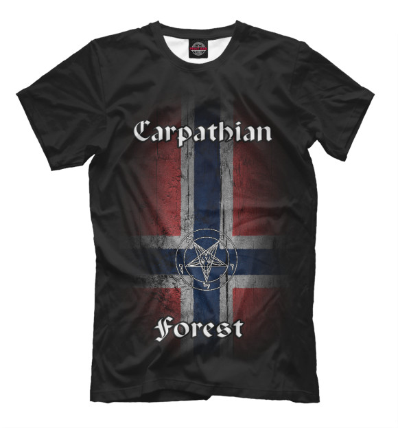 Мужская футболка с изображением Carpathian Forest цвета Белый