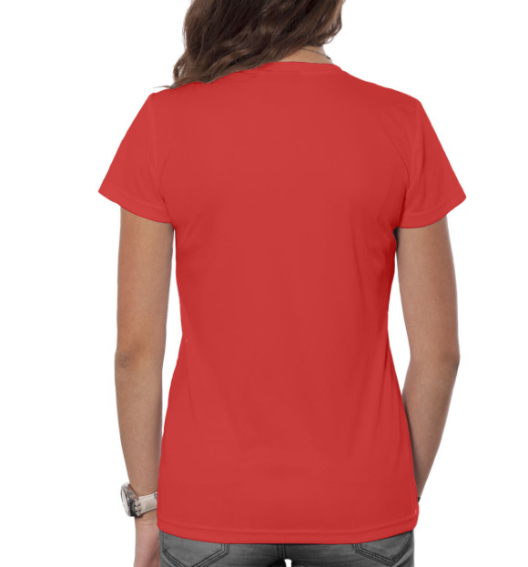 Женская футболка с изображением Црвена Звезда цвета Белый