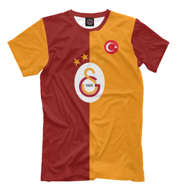 Мужская футболка с изображением Galatasaray цвета Оранжевый