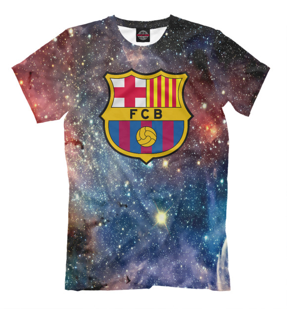 Футболка для мальчиков с изображением ФК Барселона Cosmos цвета Серый