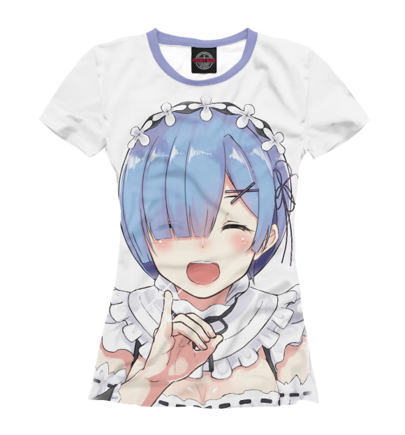 Женская футболка с изображением Ahegao цвета Белый