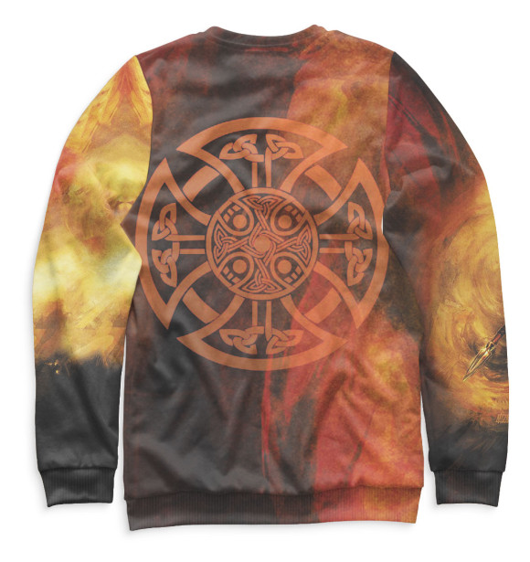 Свитшот для мальчиков с изображением Богатырь цвета Белый