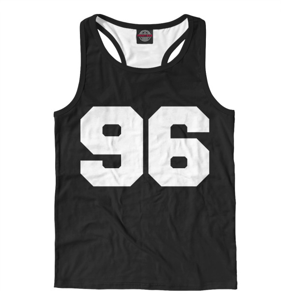 Мужская майка-борцовка с изображением Леопардовый окрас 96 цвета Белый