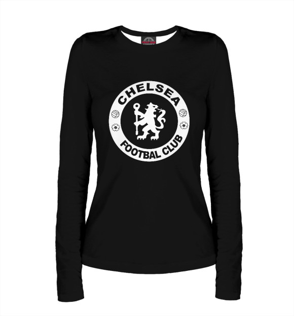 Женский лонгслив с изображением Chelsea цвета Белый