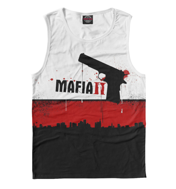 Майка для мальчика с изображением Mafia II цвета Белый