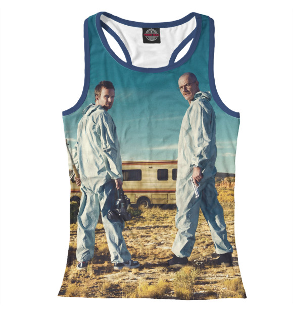 Женская майка-борцовка с изображением Breaking Bad цвета Белый