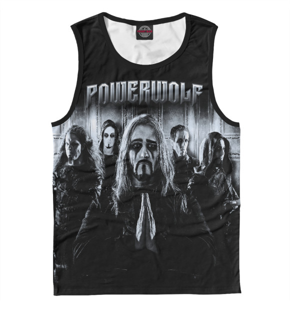 Мужская майка с изображением Powerwolf цвета Белый