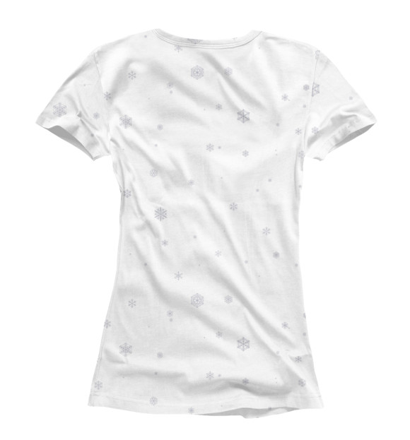 Женская футболка с изображением Heavy New Year цвета Белый