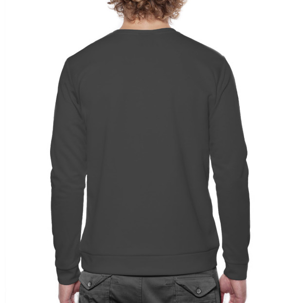 Мужской свитшот с изображением Малый повзрослел цвета Белый