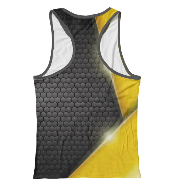 Женская майка-борцовка с изображением Карбон Субару цвета Белый