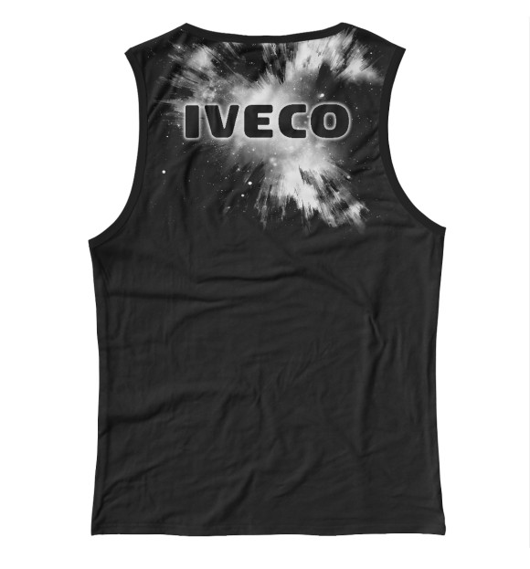 Женская майка с изображением I love my IVECO цвета Белый