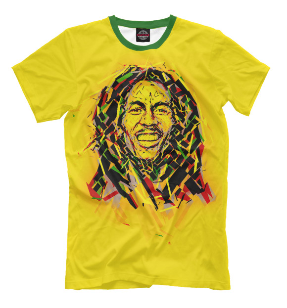 Футболка для мальчиков с изображением Bob Marley II цвета Желтый