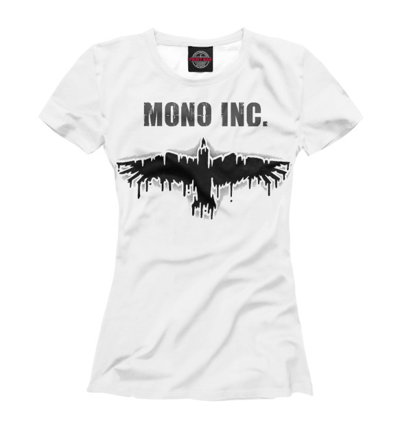 Футболка для девочек с изображением MONO INC. цвета Белый