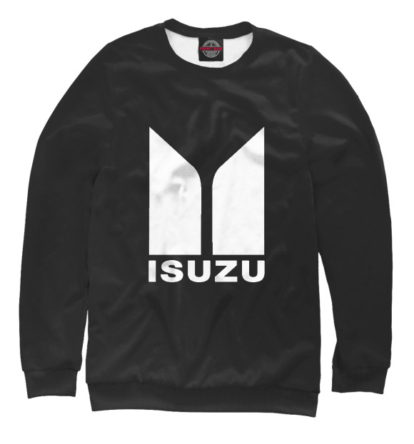 Мужской свитшот с изображением Isuzu цвета Белый