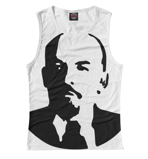 Майка для девочки с изображением Ленин цвета Белый