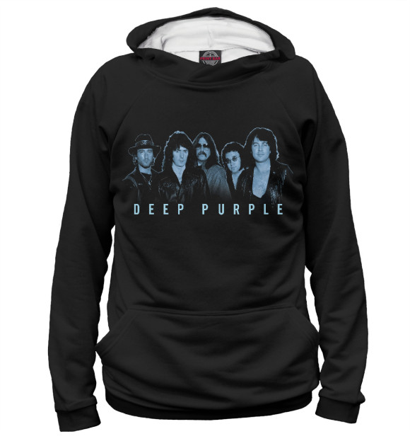 Женское худи с изображением Deep Purple цвета Белый